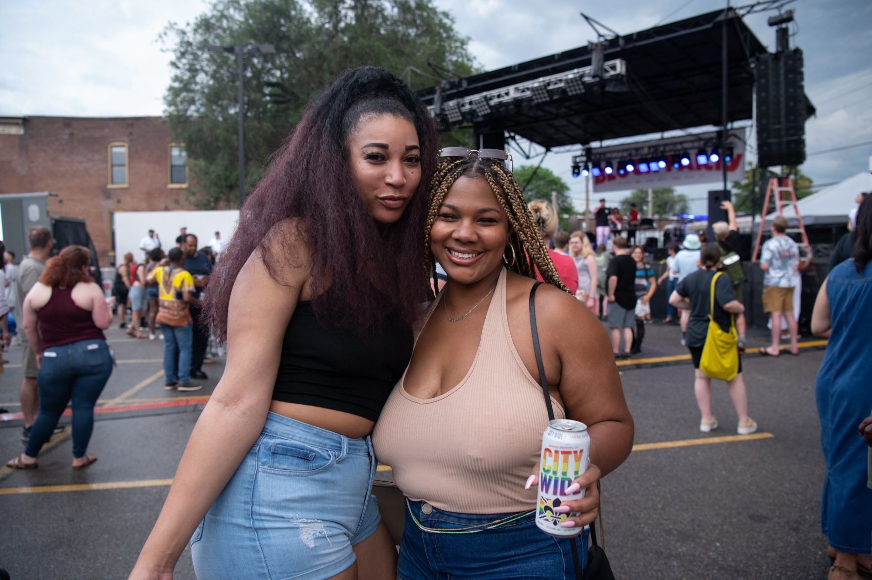 Busta Rhymes at Seoul Taco's anniversary block party